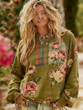 Sweatshirt Femme Imprimé floral bohème